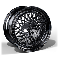 Felga RACER MESH 2-PIECE w kolorze Black chrome