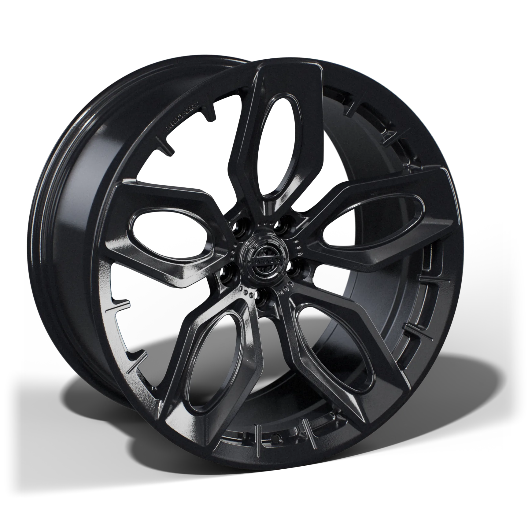 Felga PX09 5-VOLTE - cutout na betonowej ścianie