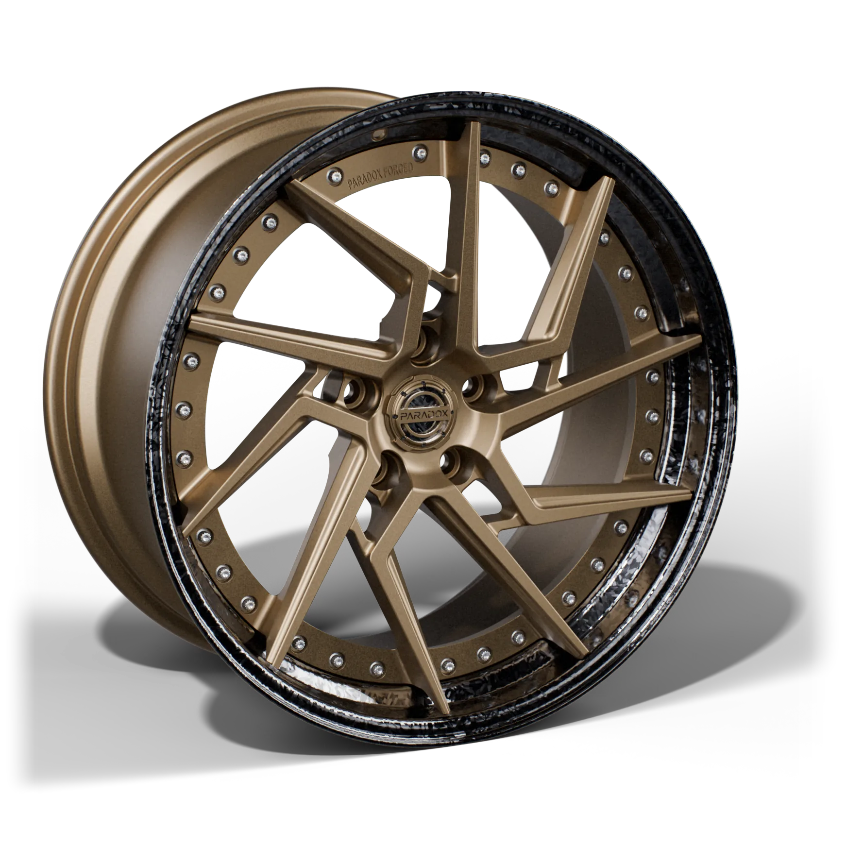 Felga PX06 FIGHTHAWK 2-PIECE - cutout na betonowej ścianie